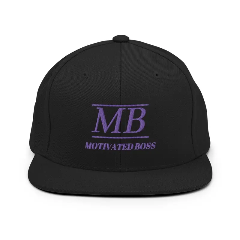 Motivated Boss Snapback (purple logo)