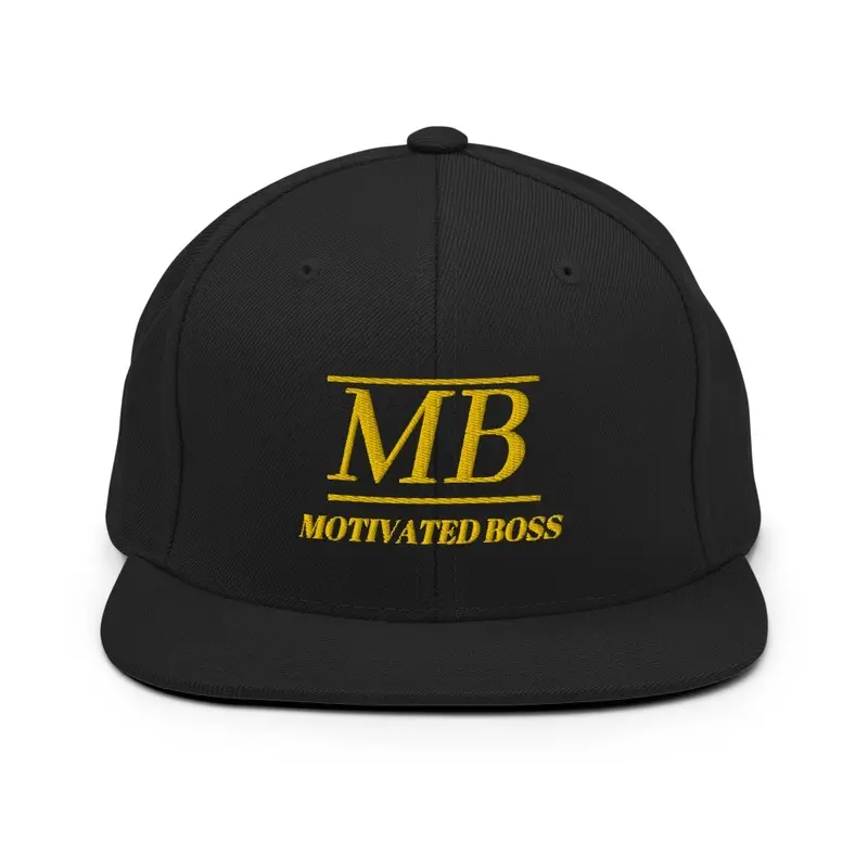 Motivated Boss Snapback (yellow logo)