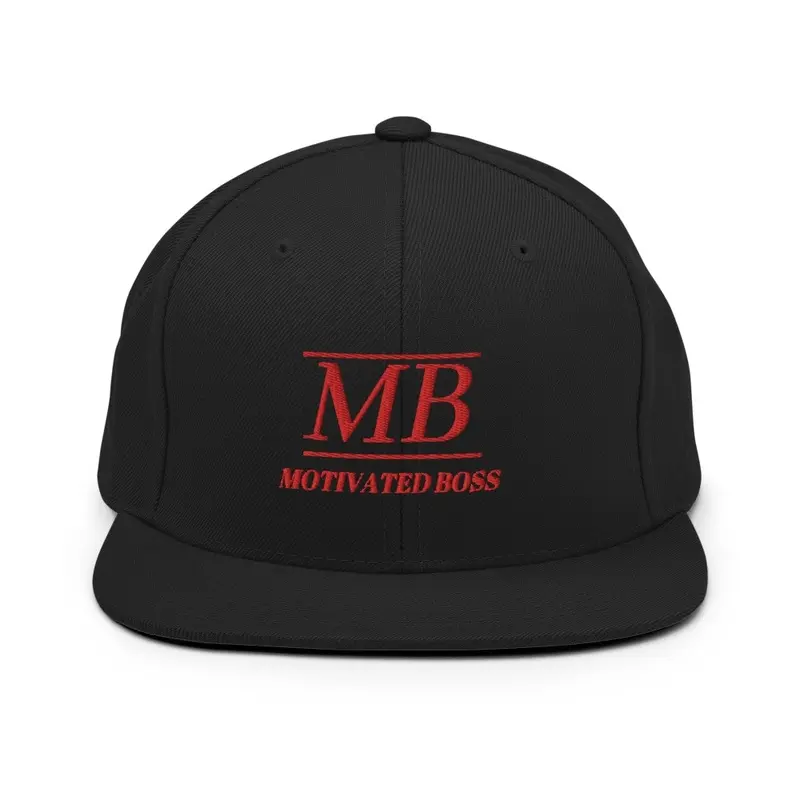 Motivated Boss Snapback (red logo)