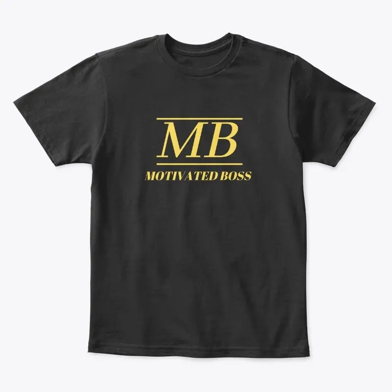 Motivated Boss Kids Tee (yellow logo)