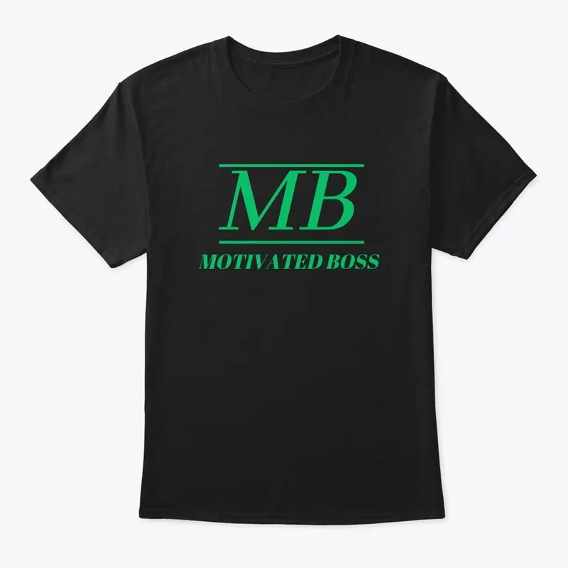 Motivated Boss Classic Tee (green logo)