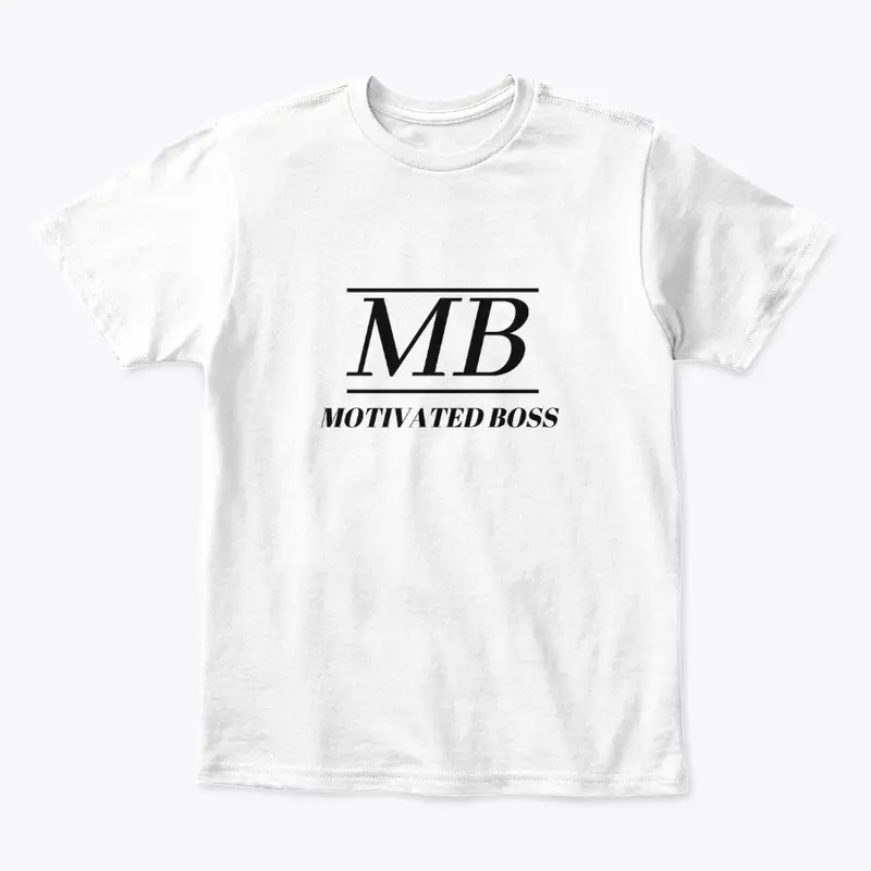 Motivated Boss Kids Tee (black logo)