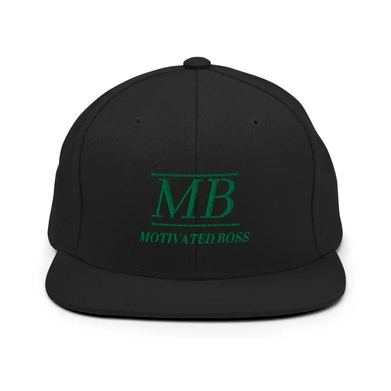 Motivated Boss Snapback (green logo)