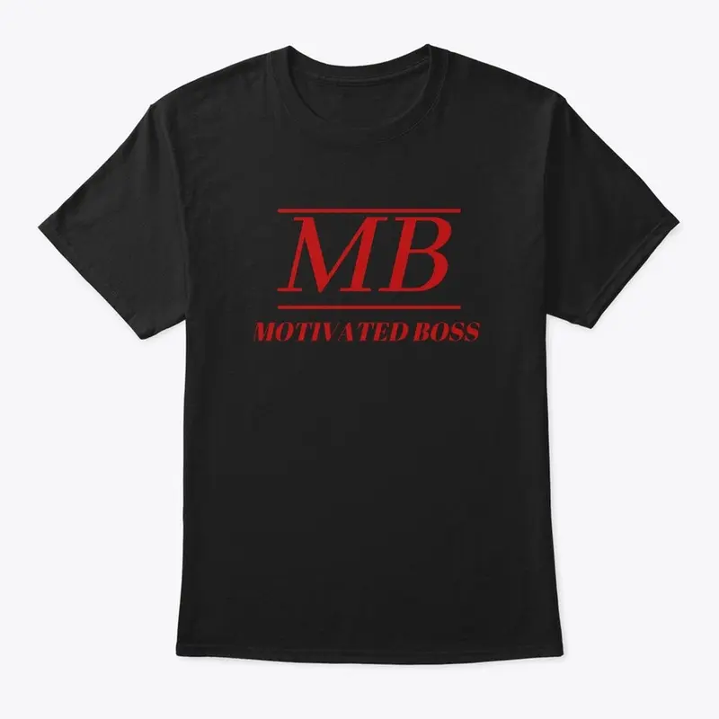 Motivated Boss Classic Tee (red logo)