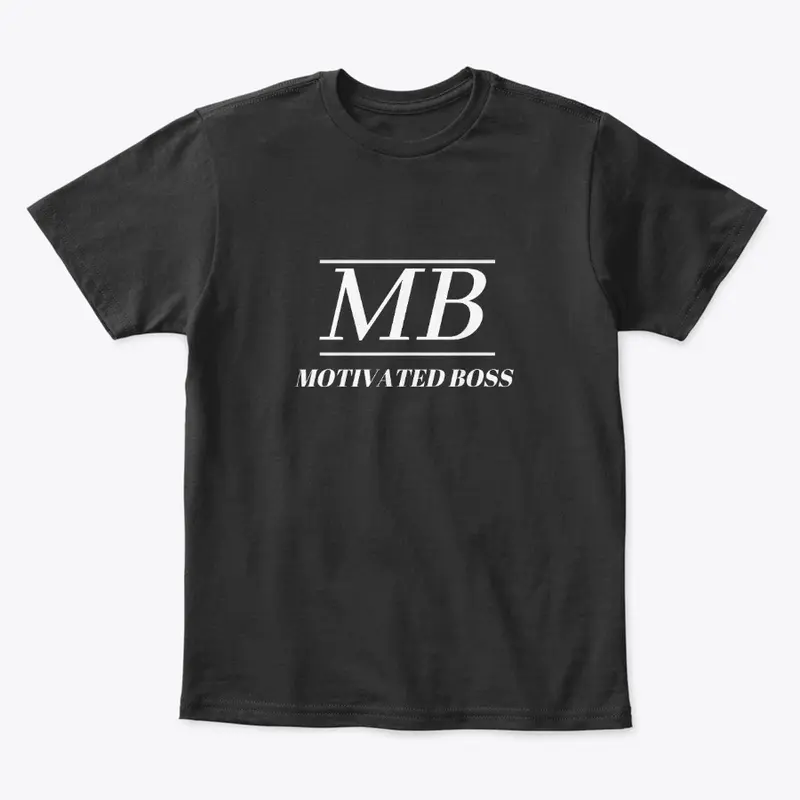 Motivated Boss Kids Tee (white logo)