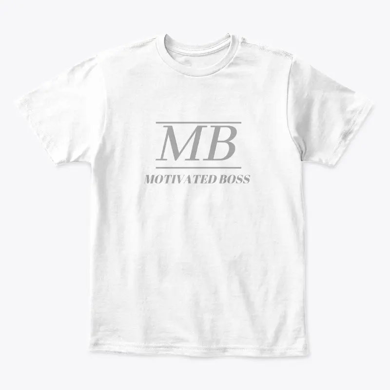 Motivated Boss Kids Tee (gray logo)