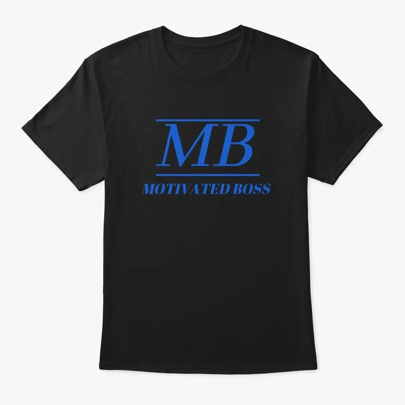 Motivated Boss Classic Tee (blue logo)