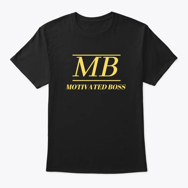 Motivated Boss Classic Tee (yellow logo)